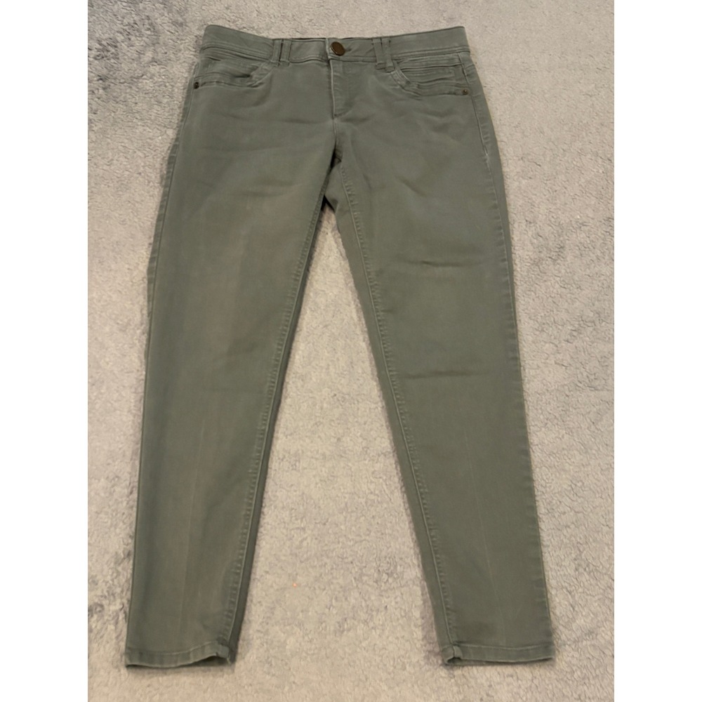 Democracy Ab Technology Olive Green Slim Fit Pants Womens Size 8 B1304PEXX